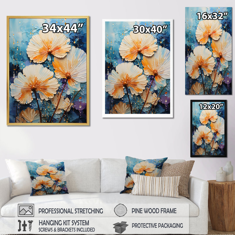 Seacreature Reflections II sur impression sur toile, H 40 po x l 30 po x P 1,5 po, Cadre flottant doré