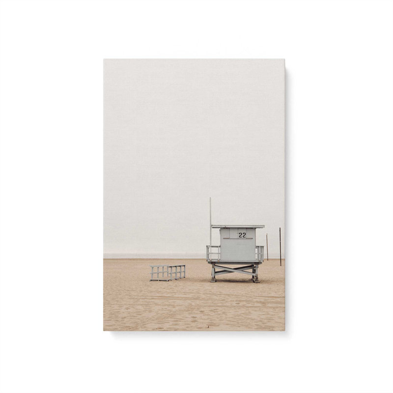 Impression sur toile tendue Sandy Sentinel, H 18 po x l 12 po x P 1,25 po, Toile tendue