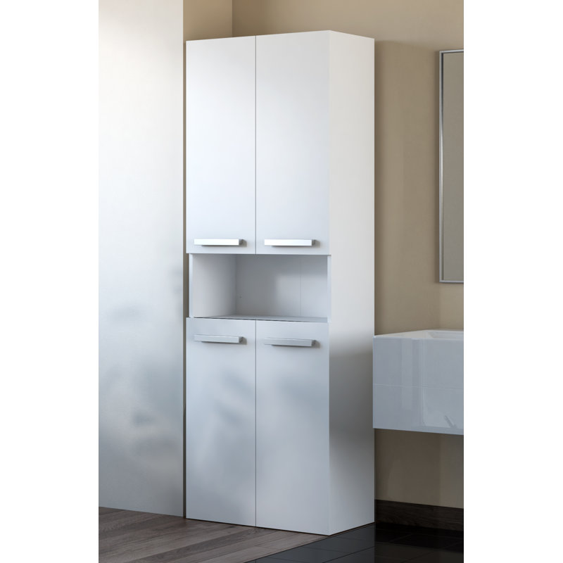 Cambree Linen Cabinet, White