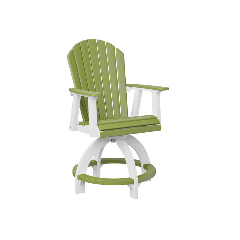 Chaise de comptoir pivotante berlinoise berlinoise berlinoise, 22.5", Vert kiwi