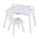 Jaiden Kids 5 Piece Square Interactive Table and Chair Set