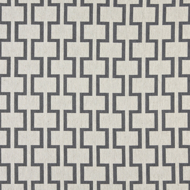 Tissu de lin géométrique, Bleu 1