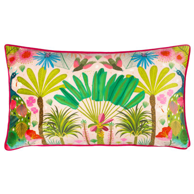 Floral Rectangular Cushion Cover