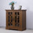 33.85" X 15.33" 33.61" Sideboard With - Display, Adjustable Shelf, Engineered Wood, For Home Storage In Kitchen 2 Clear Tempered Glass Doors, 3 Height Shelf Adjustment, Tipping Strings, Dining And-2116614627