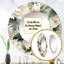 Motif subtil Mandalas Ii Boho - miroir mural floral unique, miroir rond blanc, impression d'art en métal-99625356