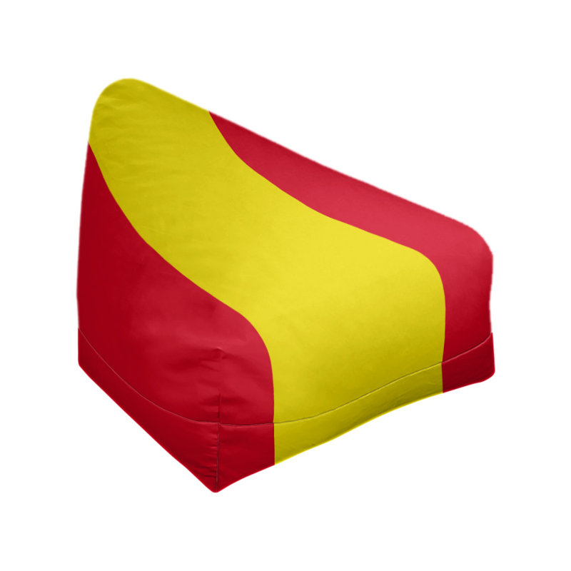 Sac de pois classique, H 30 po x l 27 po x P 27 po, Rouge écarlate / jaune