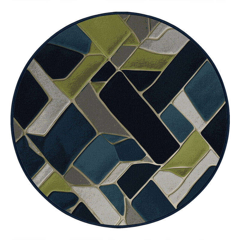 Warp Constellation Rug, Round 4'