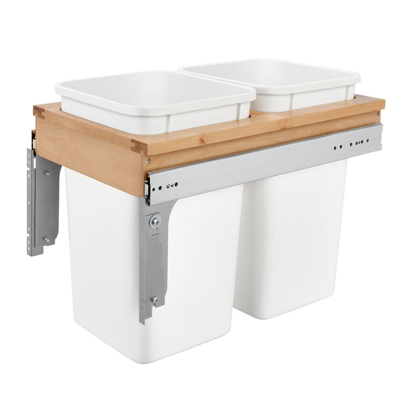 Poubelle escamotable en bois Rev-A-Shelf , 56 pte, L 13,5 po