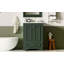 Meuble-lavabo 24 po avec lavabo en céramique, armoire de rangement autoportante moderne avec poignées argentées, portes à fermeture douce-118592878