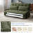 Convertible Futon Sofa Bed With Adjustable Backrest Pillows,Folding Loveseat Sleeper Sofa,Corduroy Pull Out Couches With Side Pocket For Living Room Bedroom Lounge,Green-457178475