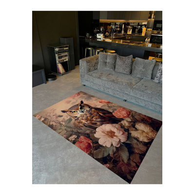 Tapis décoratif lavable à la machine Sun