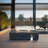 52 Inch Outdoor Concrete Propane Gas Rectangle Fire Pit Table In Dark Gray Color-790780974