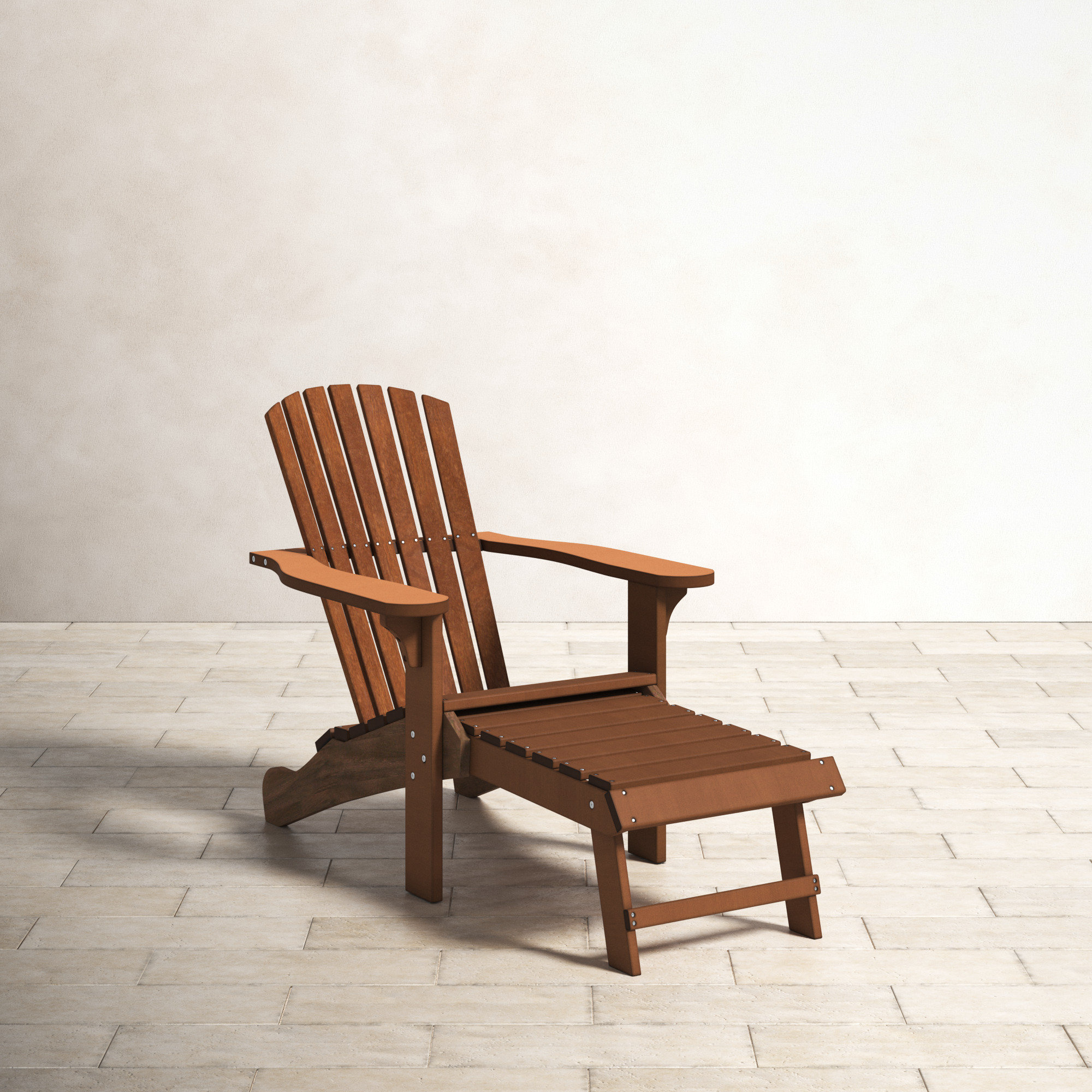 Adirondack chair with discount pull out footrest