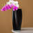  Black Handmade Ceramic Vase, Modern Farmhouse Accent Decor for Living Room, Coffee Table and Shelf-252280330