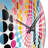Vibrant Serenity Blue And Pink  Lines Pattern - Striped  Wall Clock-101235207
