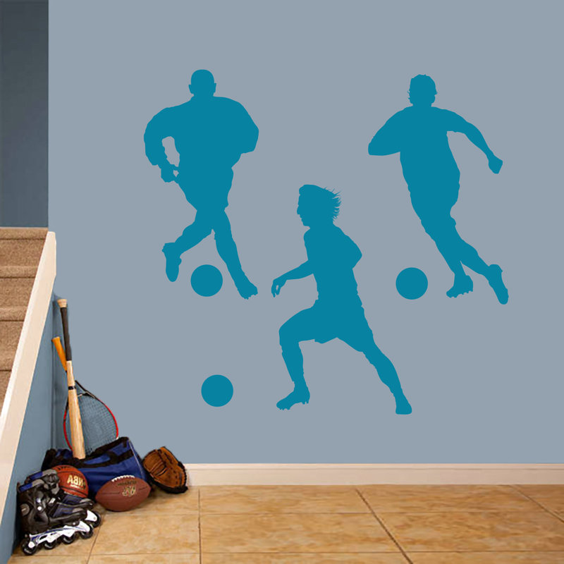 3 - Piece Wall Decal, Teal