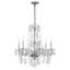 Lustre classique / traditionnel à 6 lumières de style bougie avec détails en cristal Bragg-32957491-115235670