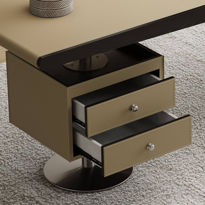 Bureau italien moderne, H 29,53 po x l 70,87 po x P 27,56 po