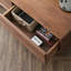 Table basse en noyer noir clair-107785366