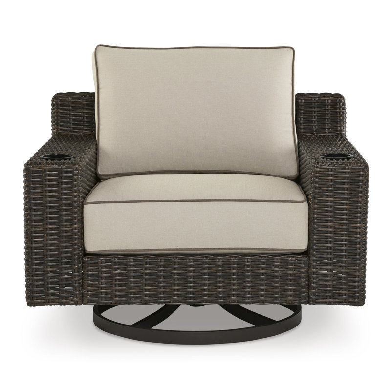 Fauteuil pivotant d'extérieur avec coussin Coastline Bay