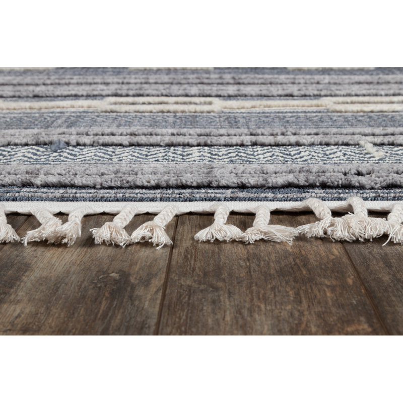 Adhnan Striped Indoor Rug, Runner 2'3" x 10'