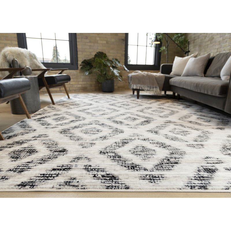 Meridian Geometric Indoor Rug, Rectangle 6'7'' x 9'6''