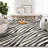 Abani Rugs TER160A Beige Black Diagonal Zebra Pattern Area Rug-299517835