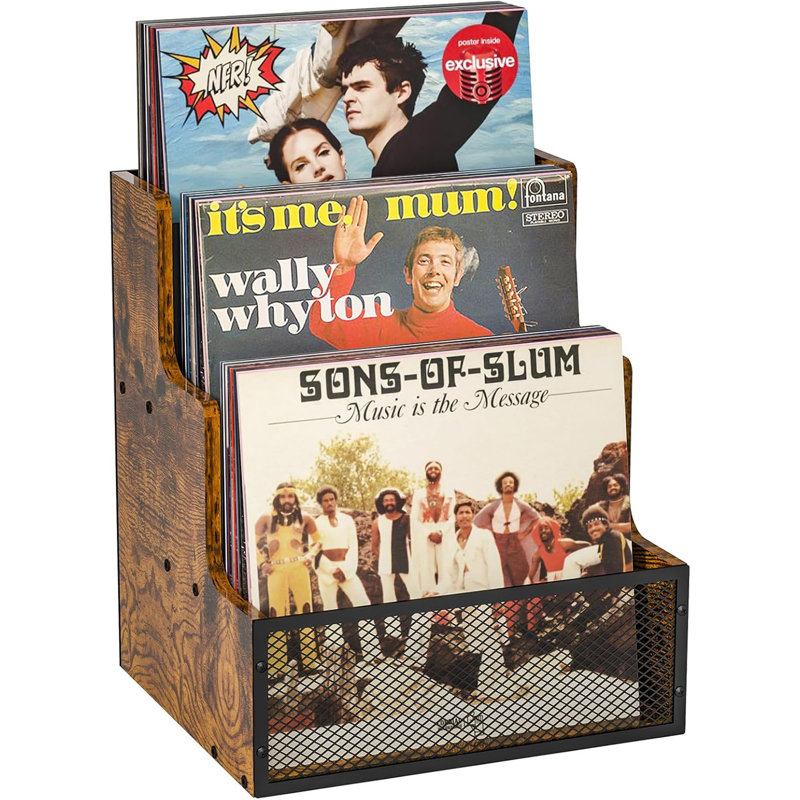 Rangement à 3 niveaux pour disque vinyle