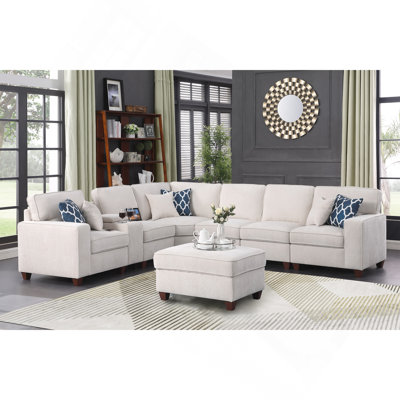 Rene Sectional Sofa With Ottoman