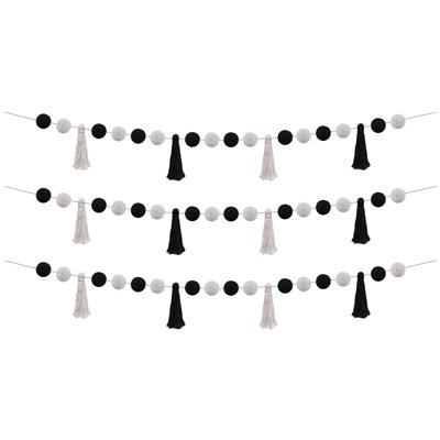 Guirlande pompons et pompons