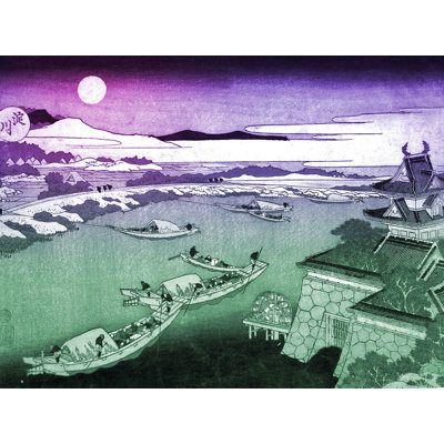 Adhésif décoratif rivière japonaise au clair de lune