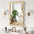 Modern Wavy Solid Wood Framed Wall Mirror for Bedroom, Entryway and Vanity-965324163-965324161