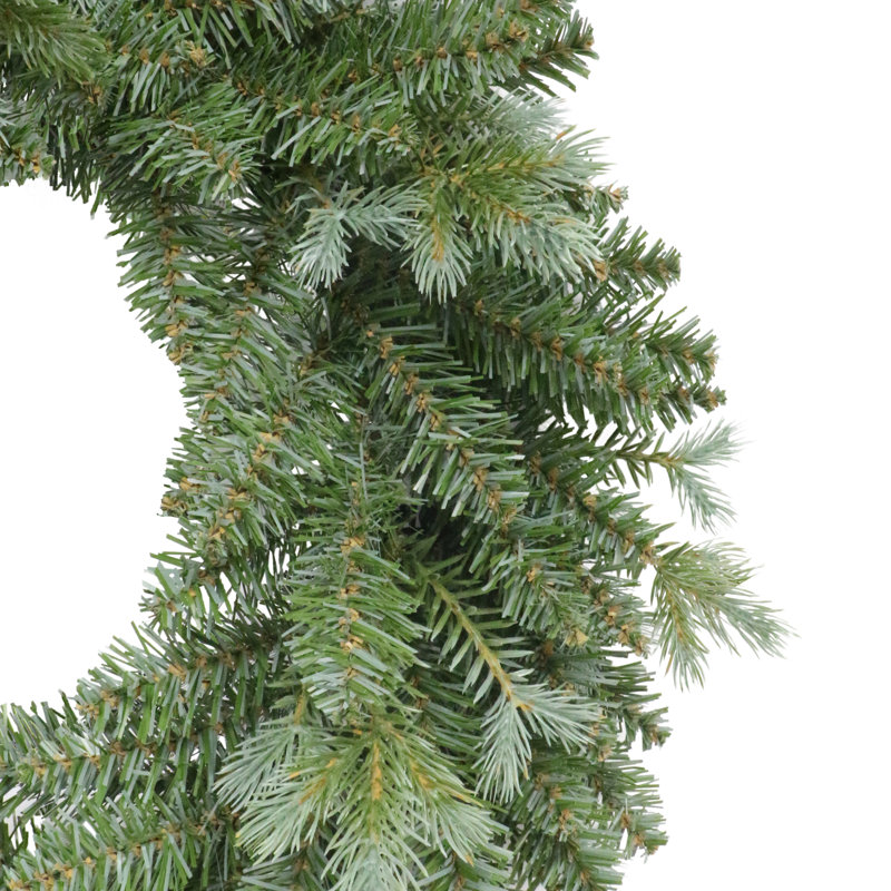Couronne de Noël artificielle 24 po bleu / vert Linden 24 po