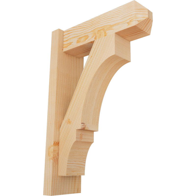 L 5 1/2 po x P 16 po x H 24 po Balboa lisse artisan artisanal, sapin Douglas, Sapin Douglas de 5 1/2 po (lisse)