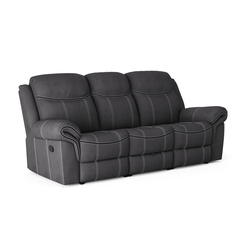 Upholstered 87'' Reclining Sofa
