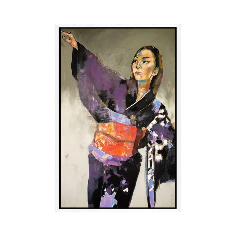 Figure With Raised Arm 1-16-20 by Thomas Donaldson - Floater Frame Gallery-Wrapped Canvas Giclée on Canvas, White