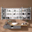 Armoire à pharmacie blanche en aluminium encastrée ou sans cadre avec miroir de salle de bain et 3 tablettes réglables en verre l 60 po x H 30 po