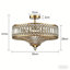 6 - Light Drum Crystal Semi Flush Mount-1648140153