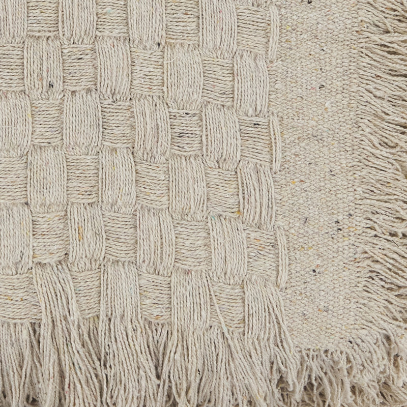 Jeté chaud gaufré, Beige