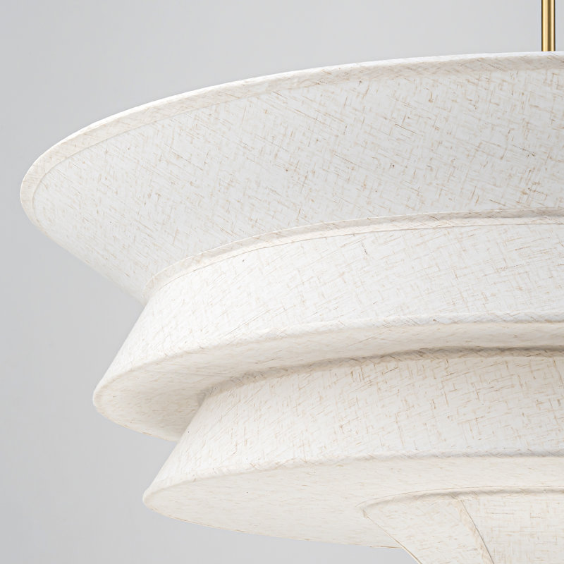 Lustre moderne 5 lumières en tissu Boho