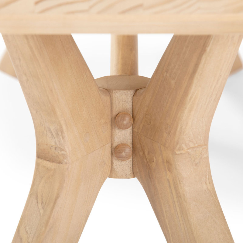 Muhsina X-Leg Dining Bench, Blonde