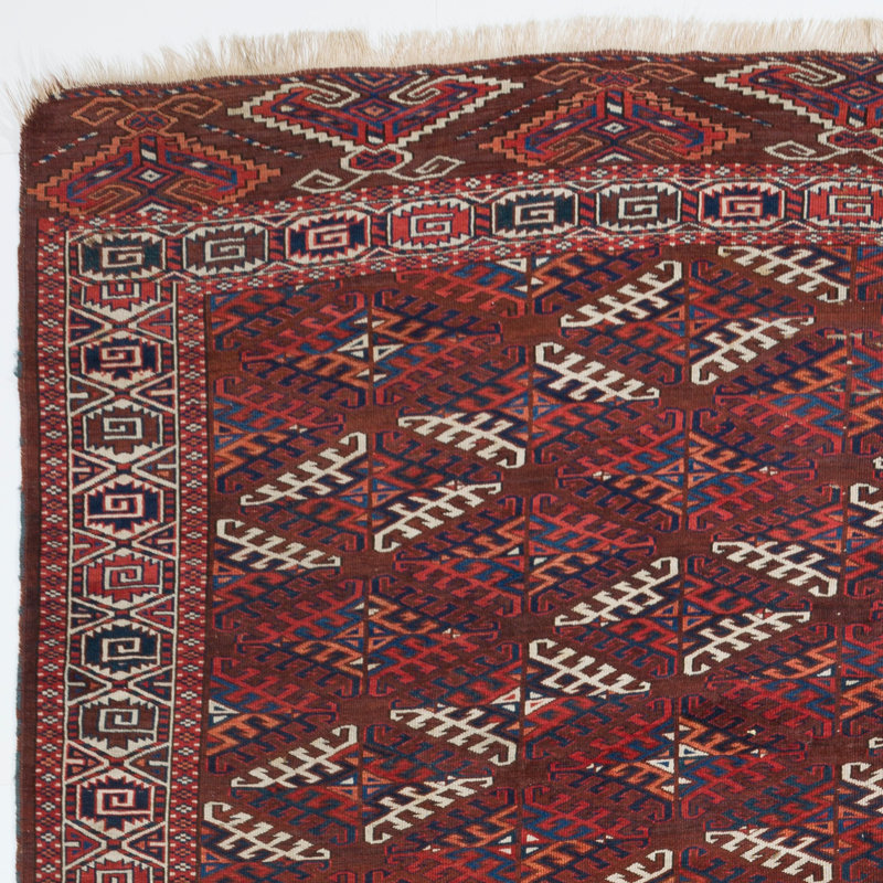 Tapis turc antique. 19e siècle.
