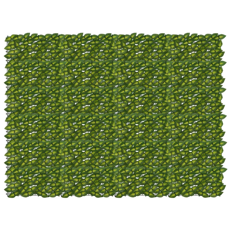 Vidaxl Balcony Screen With Leaves Garden Sunshade Dark Green/Green Multi Sizes, 200cm W x 150cm D