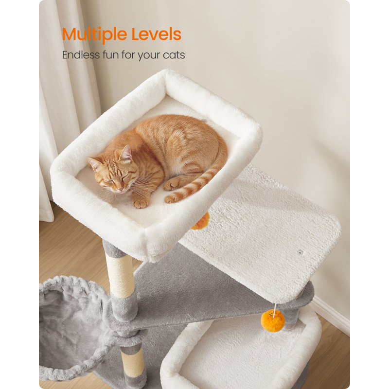152cm H Cat Tree, Grey