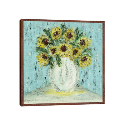 Vase of Sunflowers 1 Piece Wall Art on Canvas