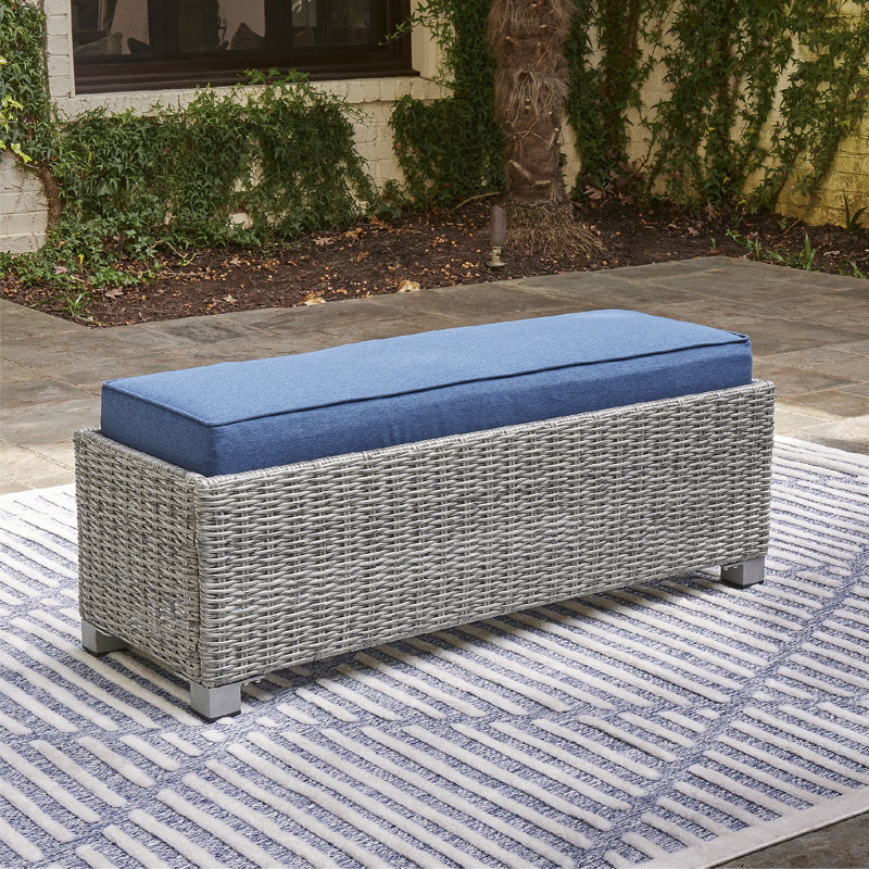 Banc de pique-nique en rotin Naples Beach