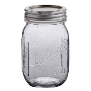 Mason Jar - Quart Size - Wet & Dry Goods Reusable Large Glass