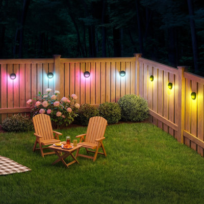 Lumary 6-Pack Smart 12-24V Low Voltage Deck Lights with Hub, RGB+CCT 4 " Step Lights, IP65 Waterproof, Works with Alexa & Google Assistant
