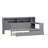 Twin Size Wooden Daybed with Trundle, Storage Drawers, and Study Desk for Space-Saving Multi-Functional Use.-77531605