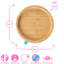 Tiny Dining - Children's Bamboo Suction Round Plate-63880859